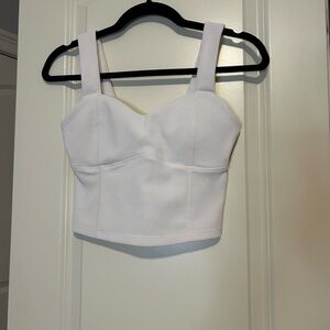 Elegant White Women's Crop Top